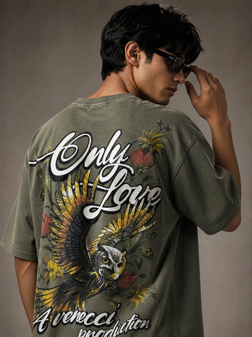 Sage Green Owl T-Shirt