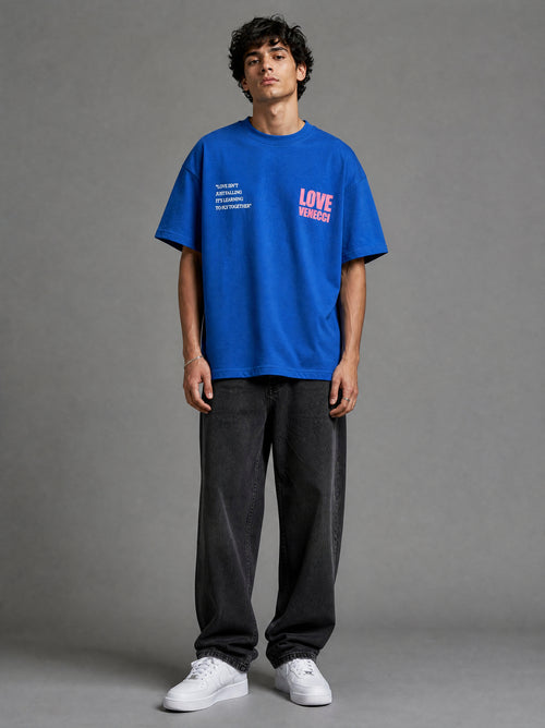 Blue Live to love T-shirt