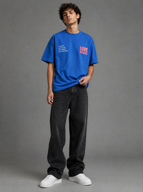 Blue Live to love T-shirt