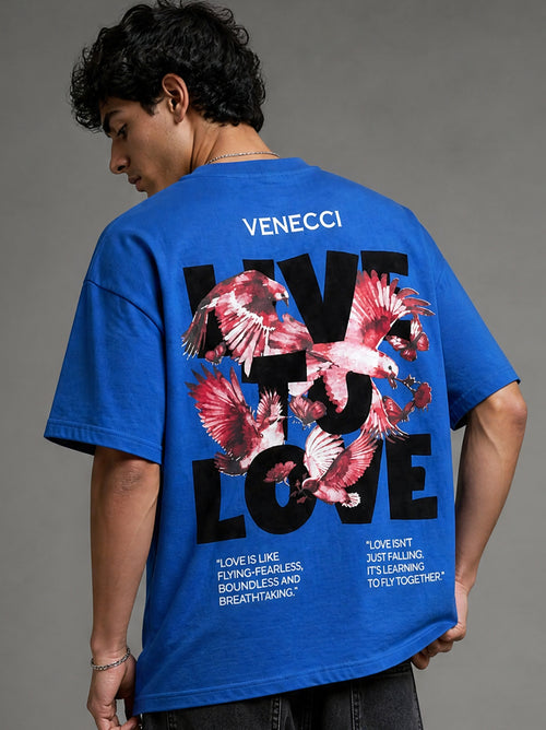 Blue Live to love T-shirt