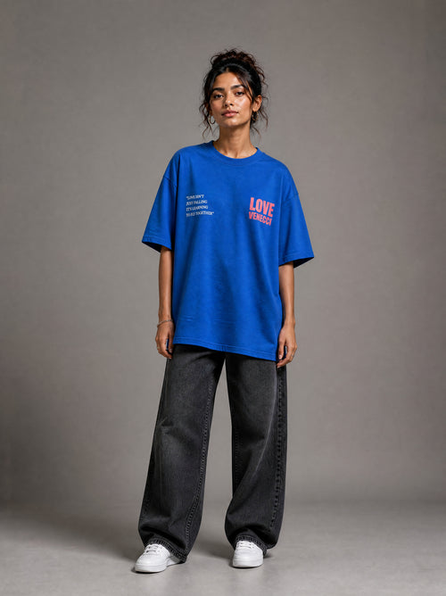 Blue Live to love T-shirt
