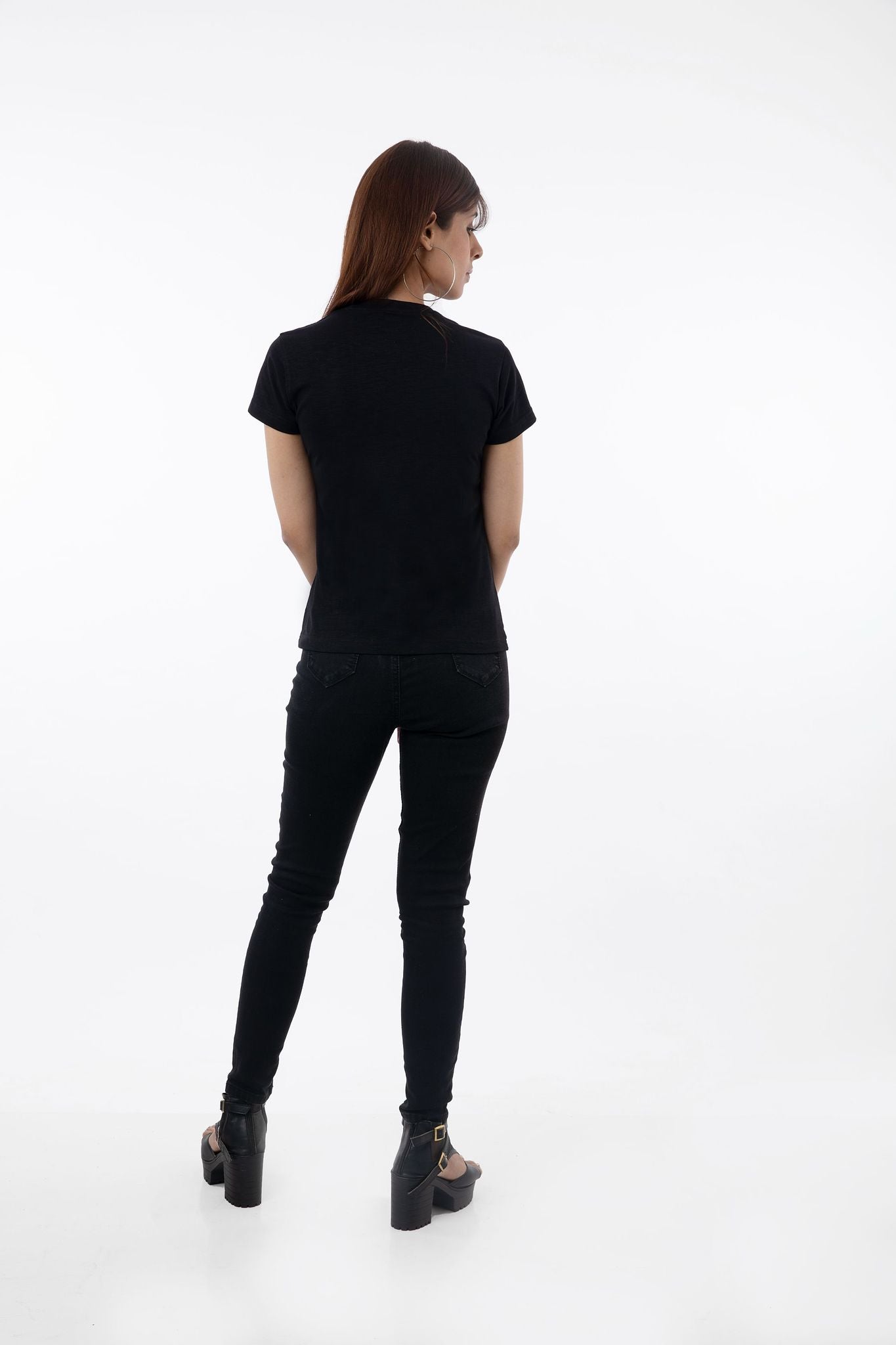 SILVER OWL BLACK T-SHIRT