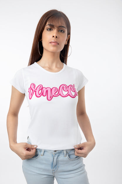 Pink branding tshirt