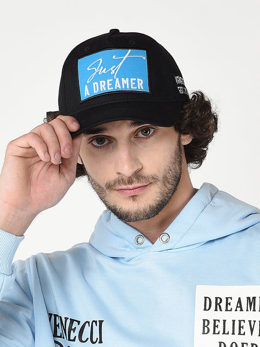 Blue patch baseball cap