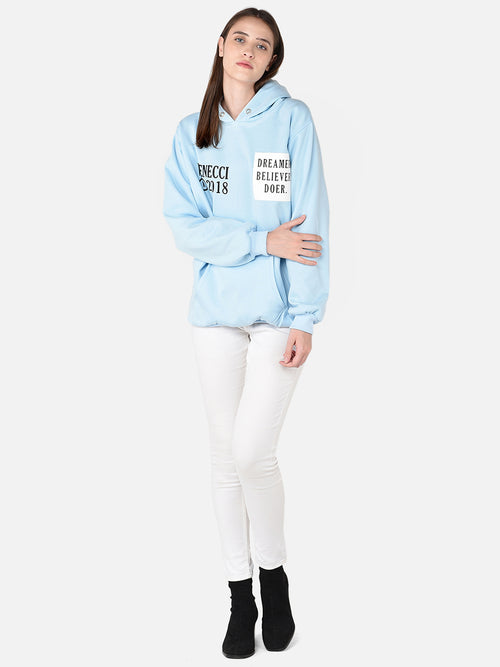 Slogan Print Hoodie