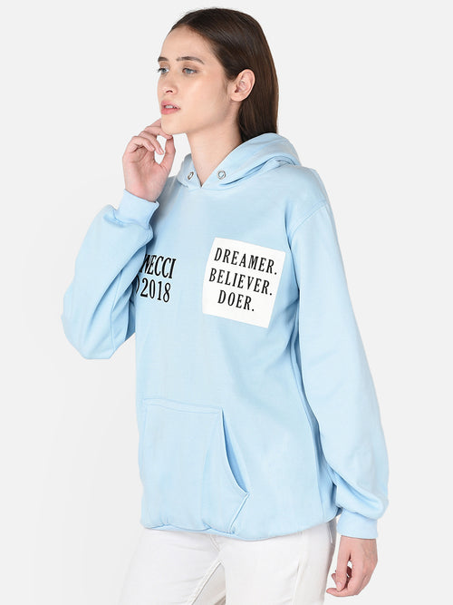 Slogan Print Hoodie