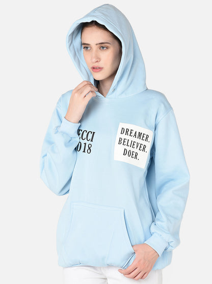 Slogan Print Hoodie