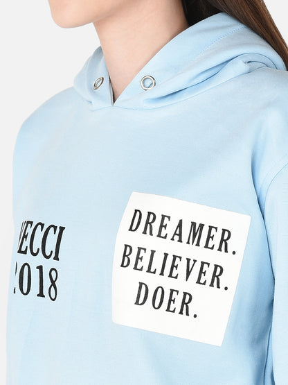 Slogan Print Hoodie