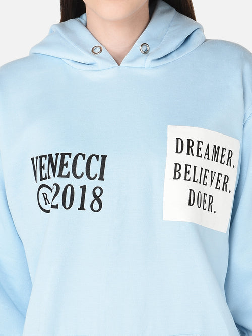 Slogan Print Hoodie